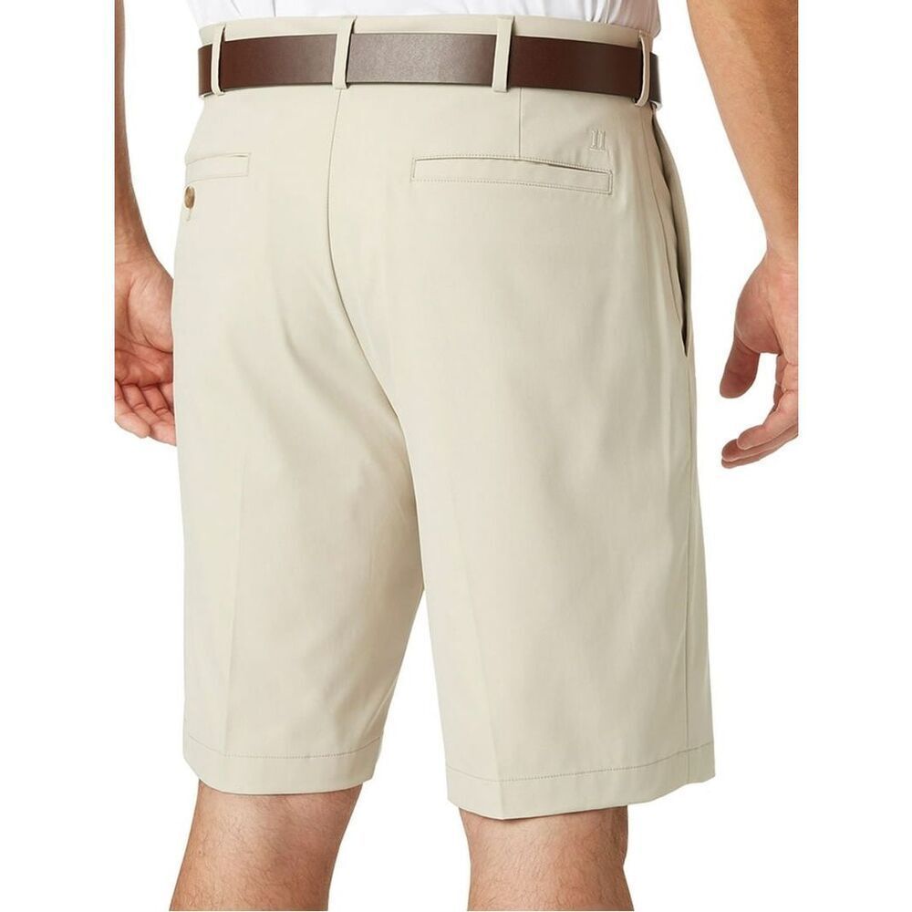 #157. Walter Hagen NWT B&T Light Khaki Perfect 11 Stretch Waistband Golf Shorts - Picture 2 of 6